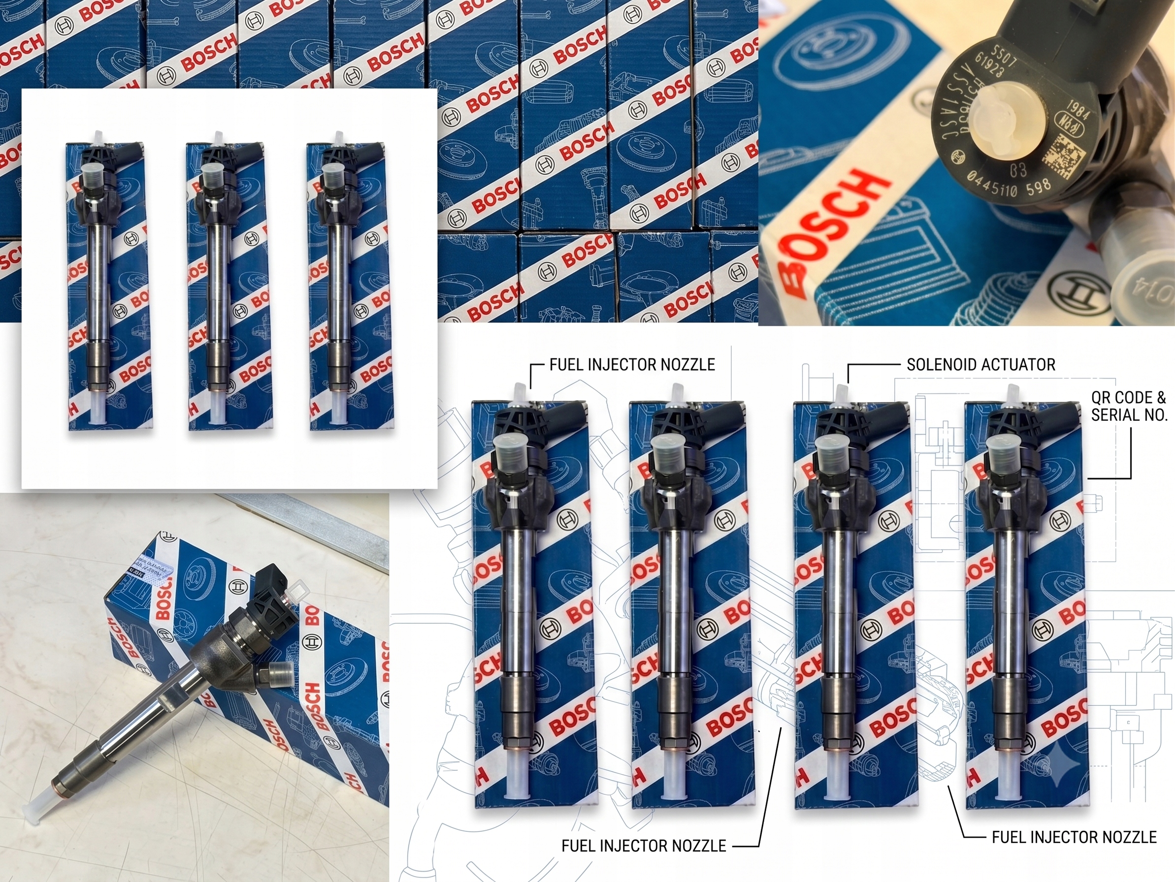 Sada 4 ks vstřikovačů Bosch 0445110598 — MINI 1.5, Disponibile, tasse incluse — foto 3 z 6