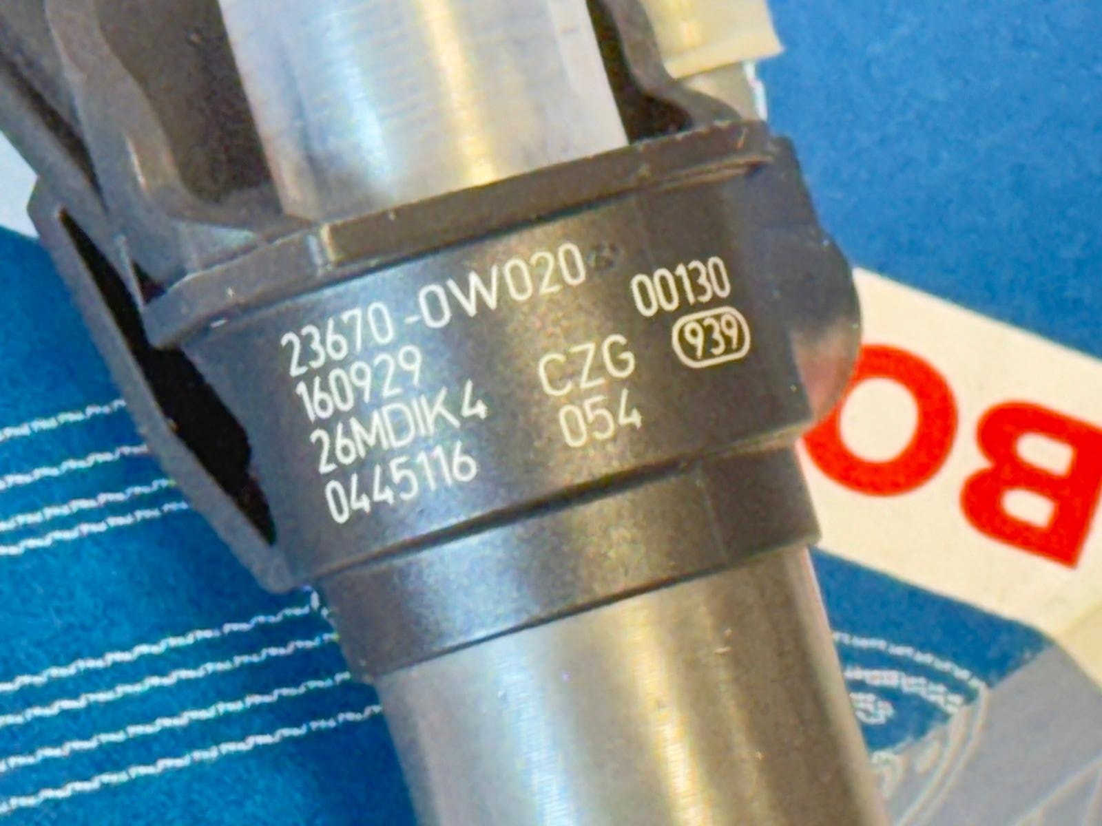 Sada 4 ks vstřikovačů 2367033060 — Toyota Auris Bosch 1.4 D-4D, Disponibile, tasse incluse — foto 7 z 7