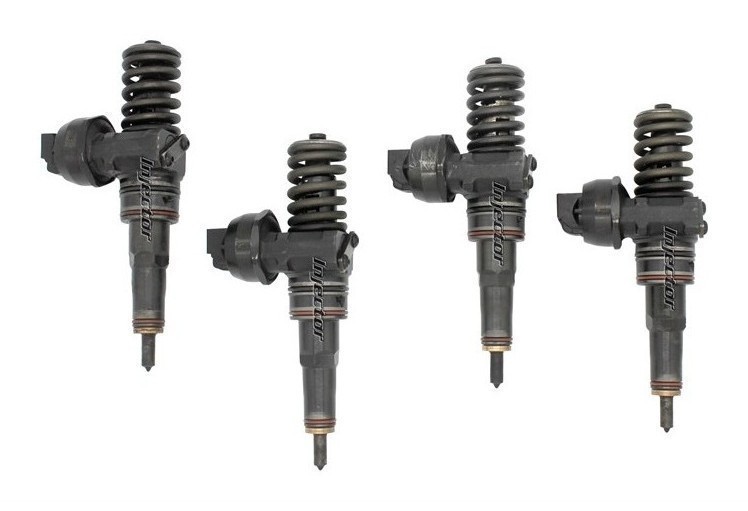 Audi A2 1.4 TDI 55 KW 75 HP kit di 4 iniettori usati BOSCH 045130073T, 038130073L